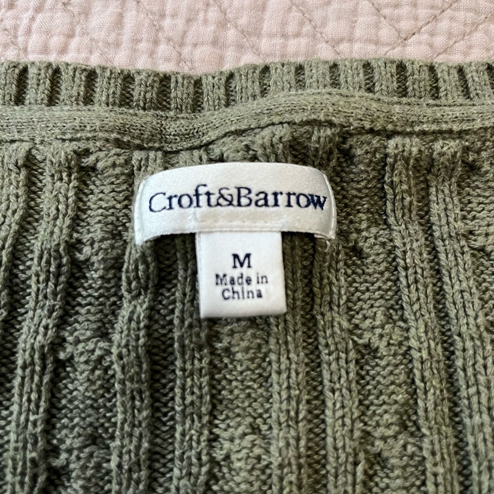 🍃 Cozy Cable Knit Sweater – Sage Green, Size M 🍃 - Picture 8 of 10